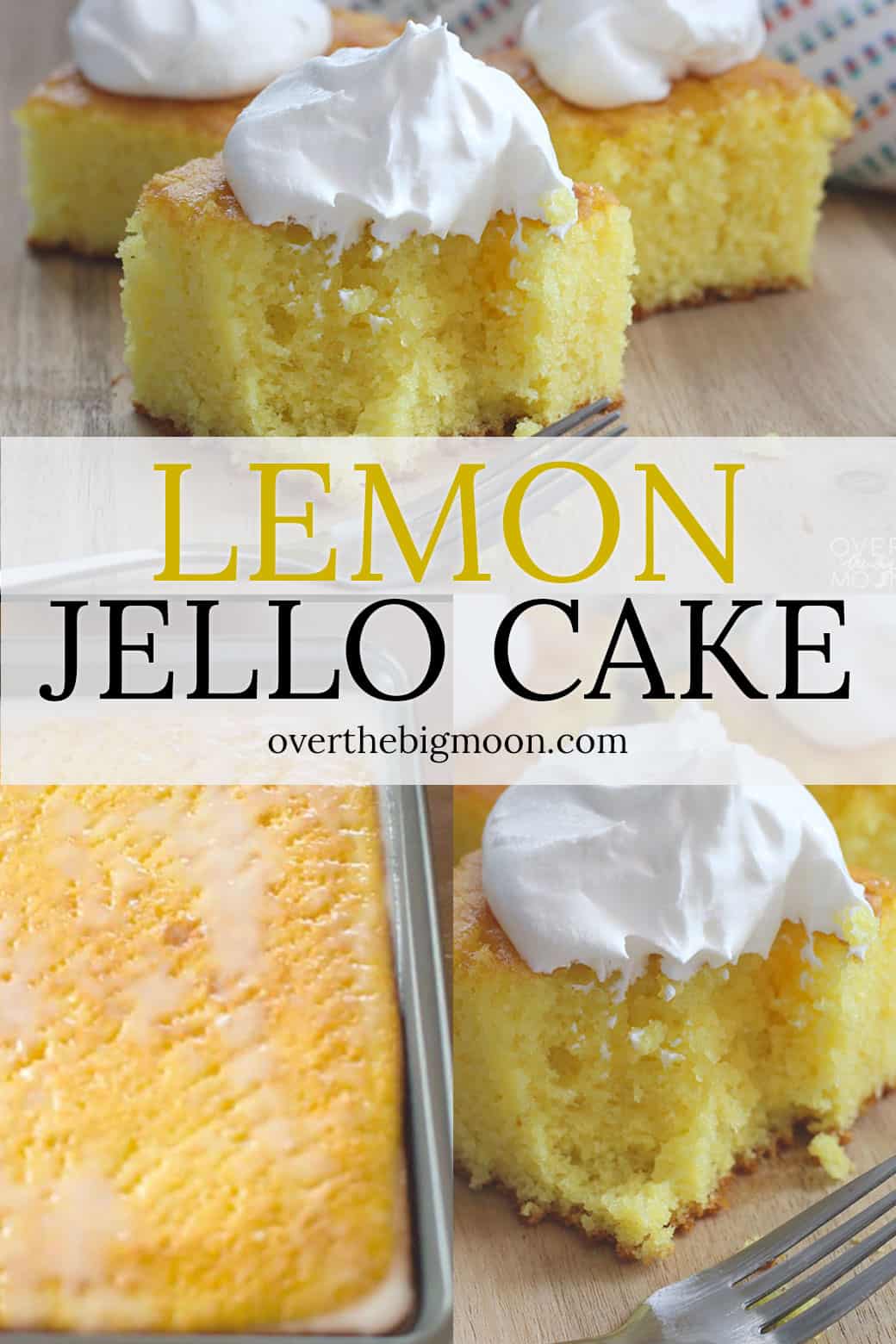 This light and fluffy Lemon Jello Cake is the perfect summer cake! It's a family recipe that most haven't heard of and people quickly become lifetime lovers of it!